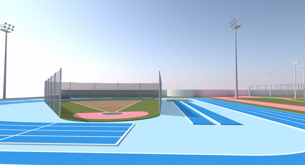 Jaula de lanzamiento de peso.