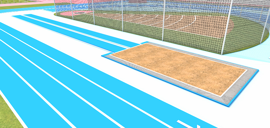 Salto de longitud y triple salto.